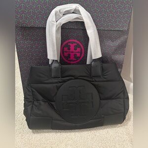 New With Tags: Tory Burch Small Ella Puffer Tote Bag